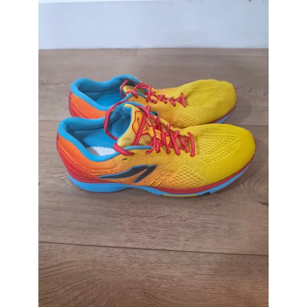 Newton Fate 8 Men's Size 11 Running Shoes Sunset Orange Blue M011522 Low Drop - Picture 5 of 8